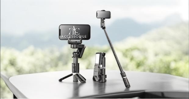 Gimbal Stabilizer, Extendable Selfie Stick Tripod, Face Tracking With Wireless Remote