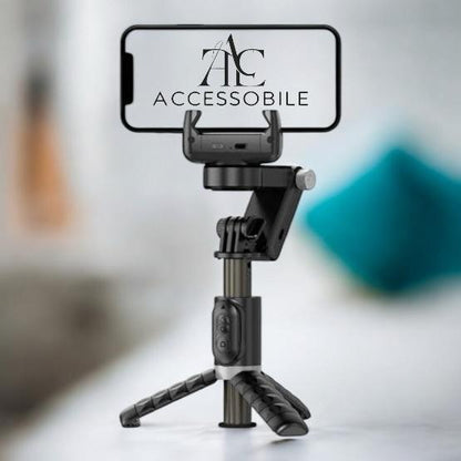 Gimbal Stabilizer, Extendable Selfie Stick Tripod, Face Tracking With Wireless Remote